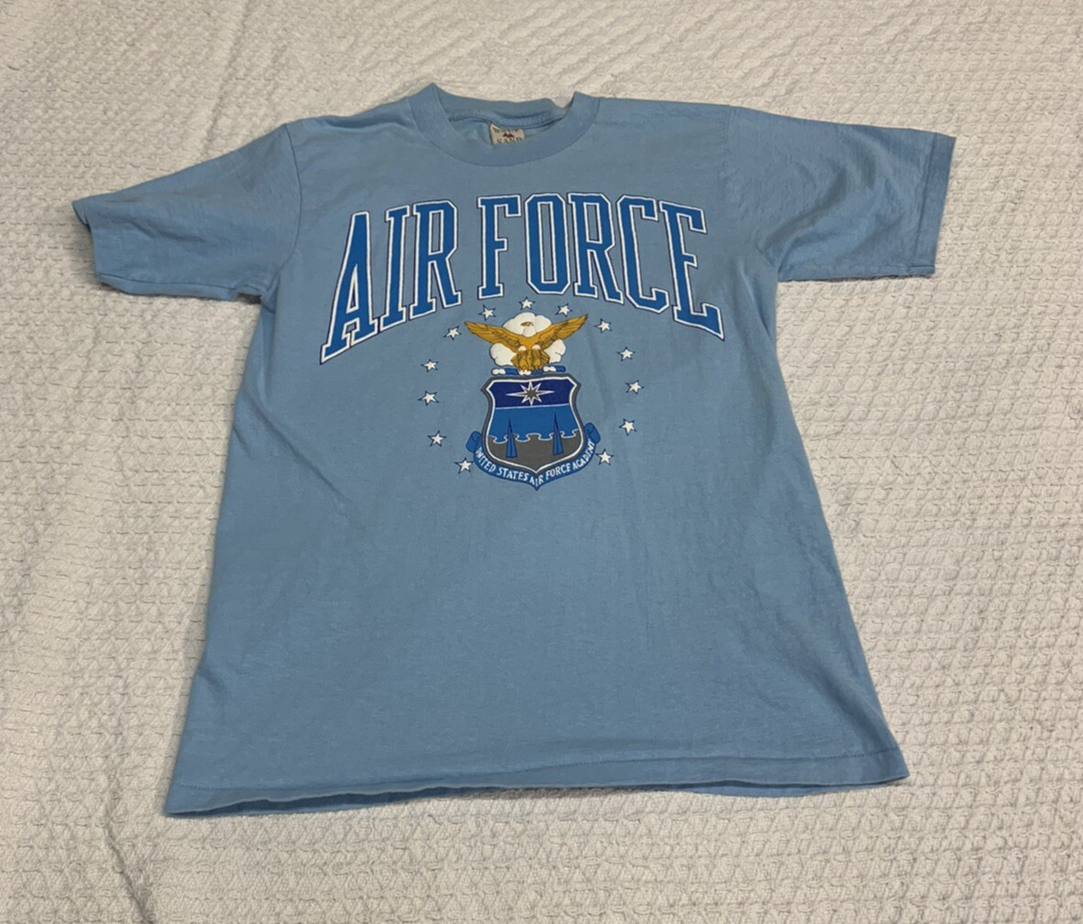 Vintage Galt Sand Single Stitch AIR FORCE ACADEMY Puffy T Shirt size Large