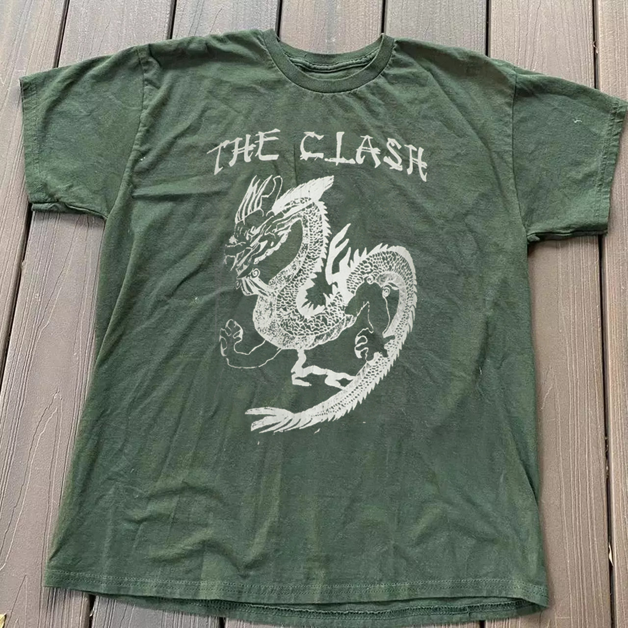 The Clash Collection Short Sleeve Full Size S to 5XL Green T-shirt