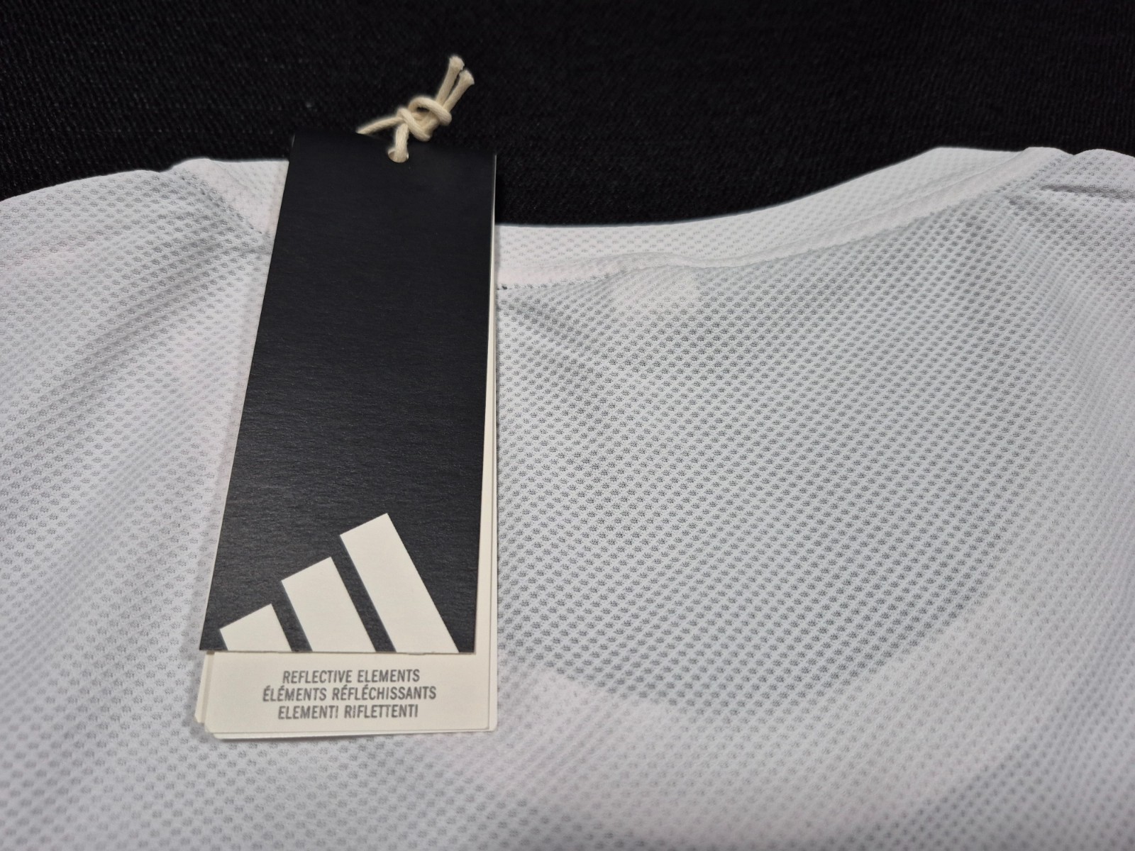 Adidas Mens OWN THE RUN Shirts S/S Training White Blackr- Jersey Jogging IK7436