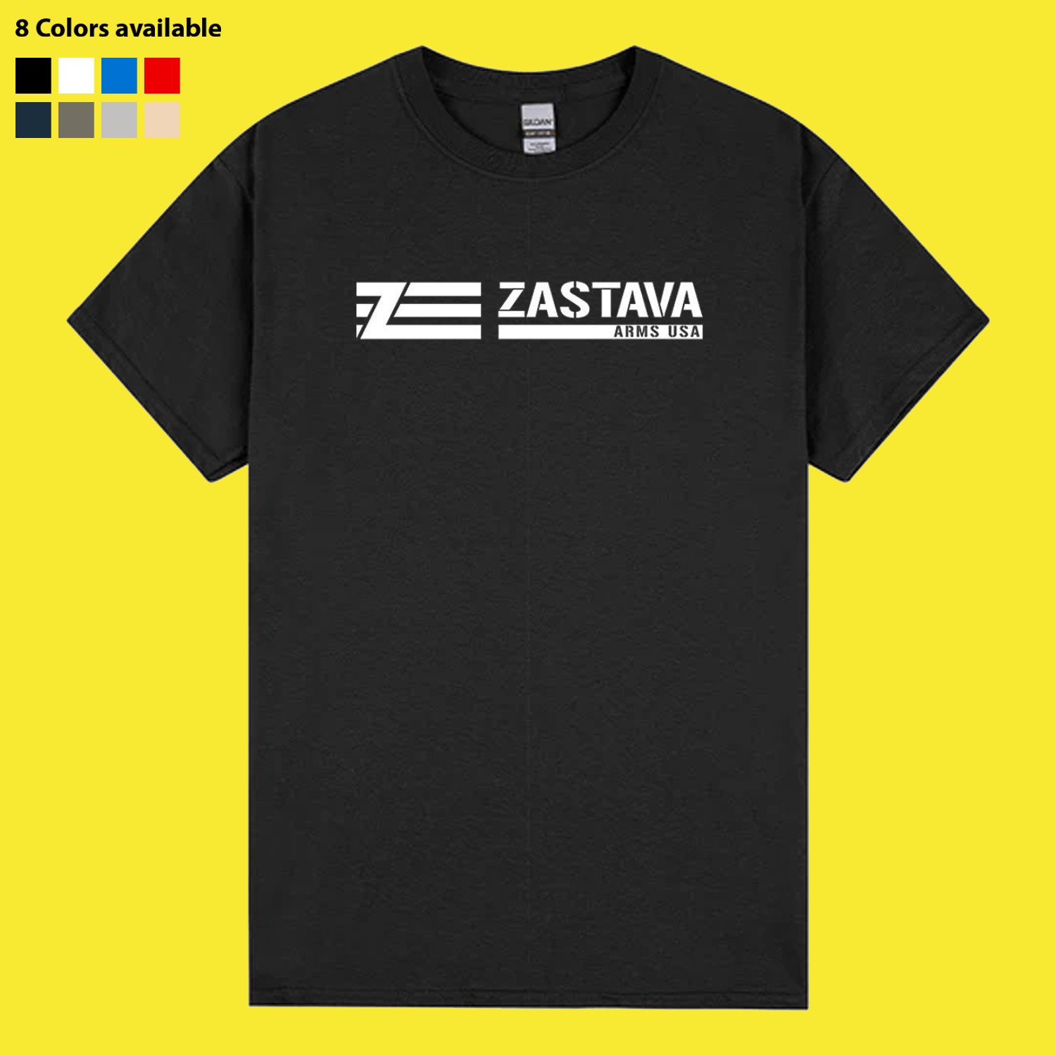 New Shirt ZASTAVA Arms Serbian AK47 Logo T-Shirt Funny Made In USA S – 5XL