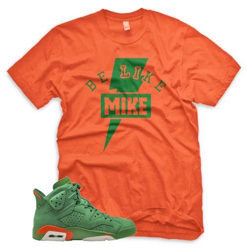 ORANGE GATORADE BLM T Shirt for J1 6 VI Gatorade Suede PRM Be Like Mike