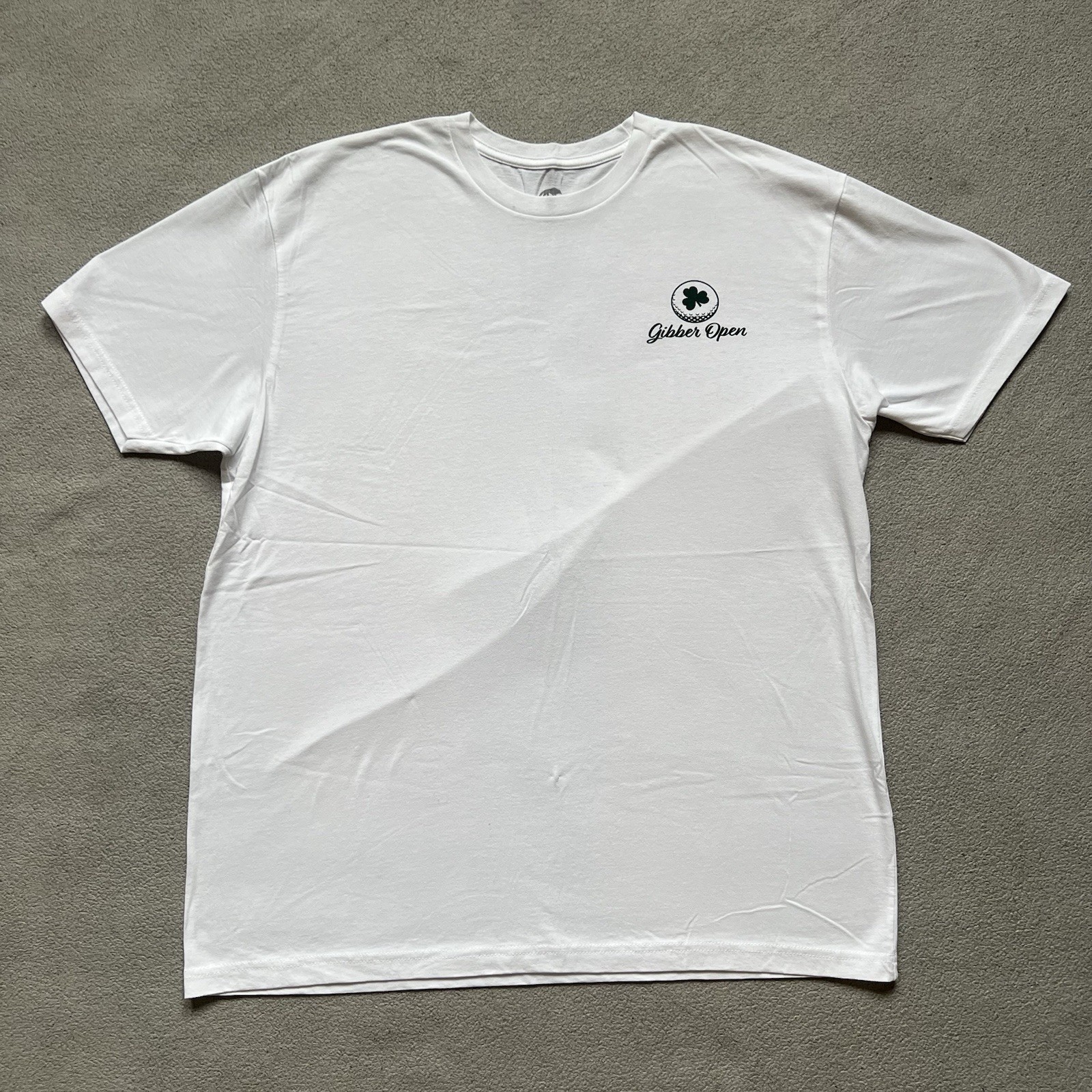 Greyson Shirt Mens Extra Large White Golf Casual Gibbers Open Pullover Tee