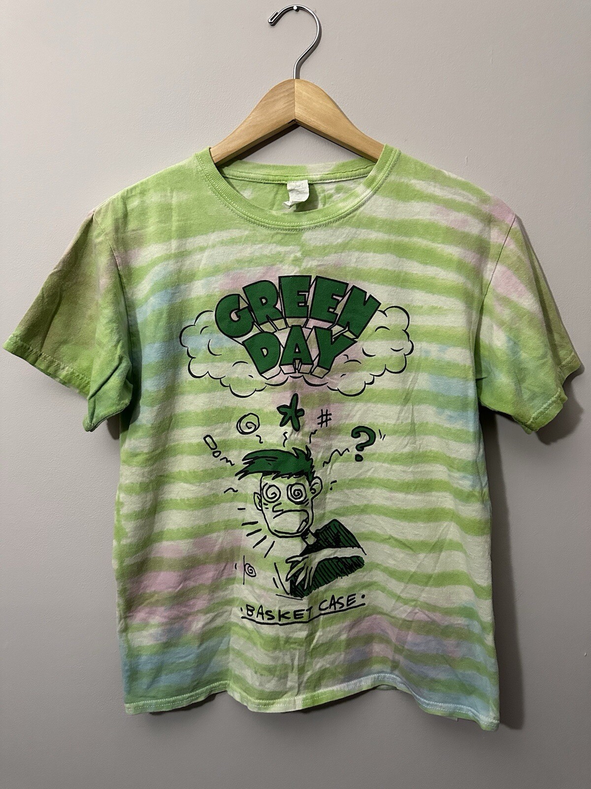 Green Day Basket Case Tie Dye T Shirt Adult Size XS