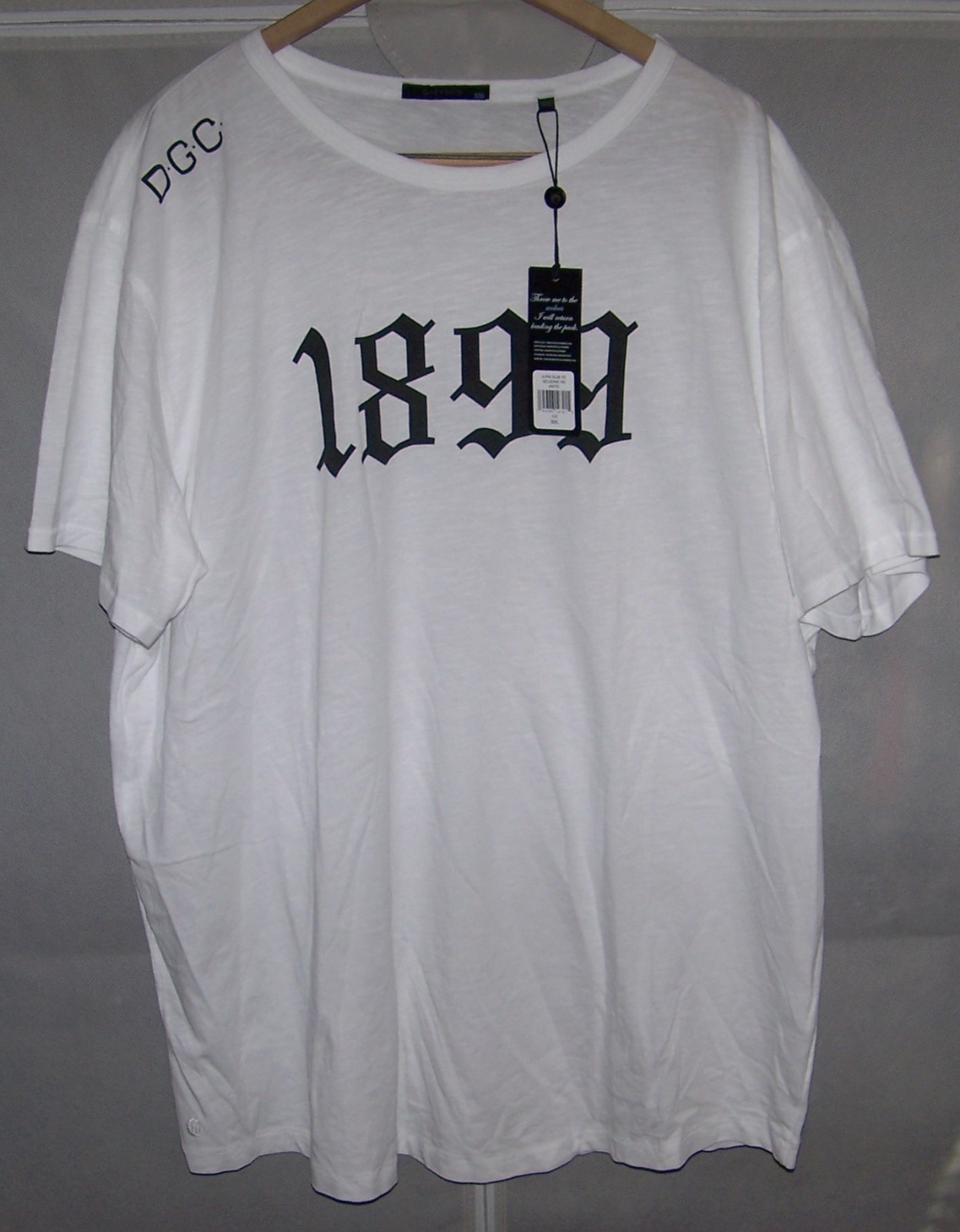 NEW GREYSON Lightweight Cotton Crew Neck Tee Shirt DETROIT GOLF CLUB 2XL White