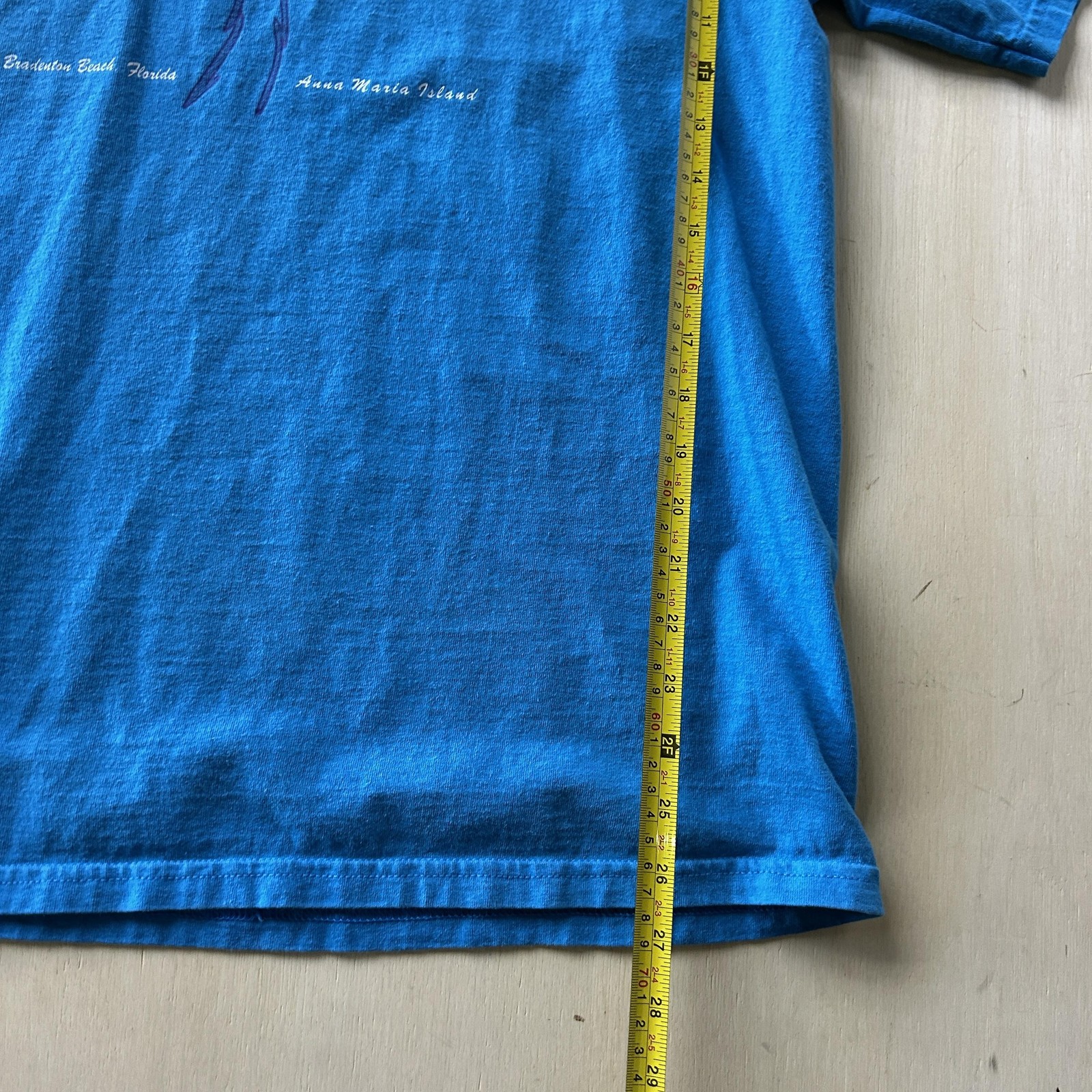 Gulf Drive Cafe Shirt Mens Medium Blue Florida Anna Maria Island Tee T-Shirt