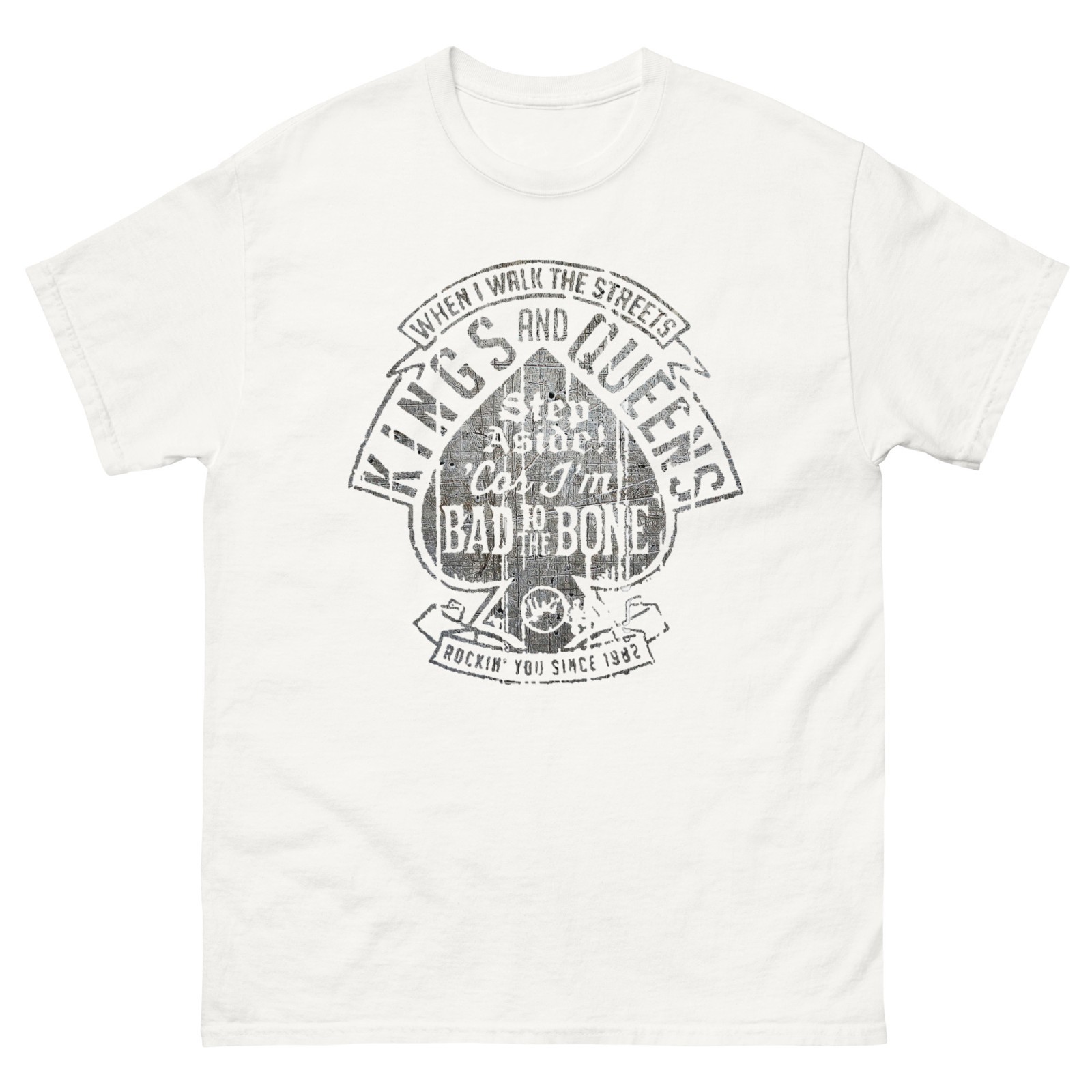 New Mens T-Shirt Trendy Streetwear White Black S, M, L, XL, 2XL, 3XL, 4XL, 5XL