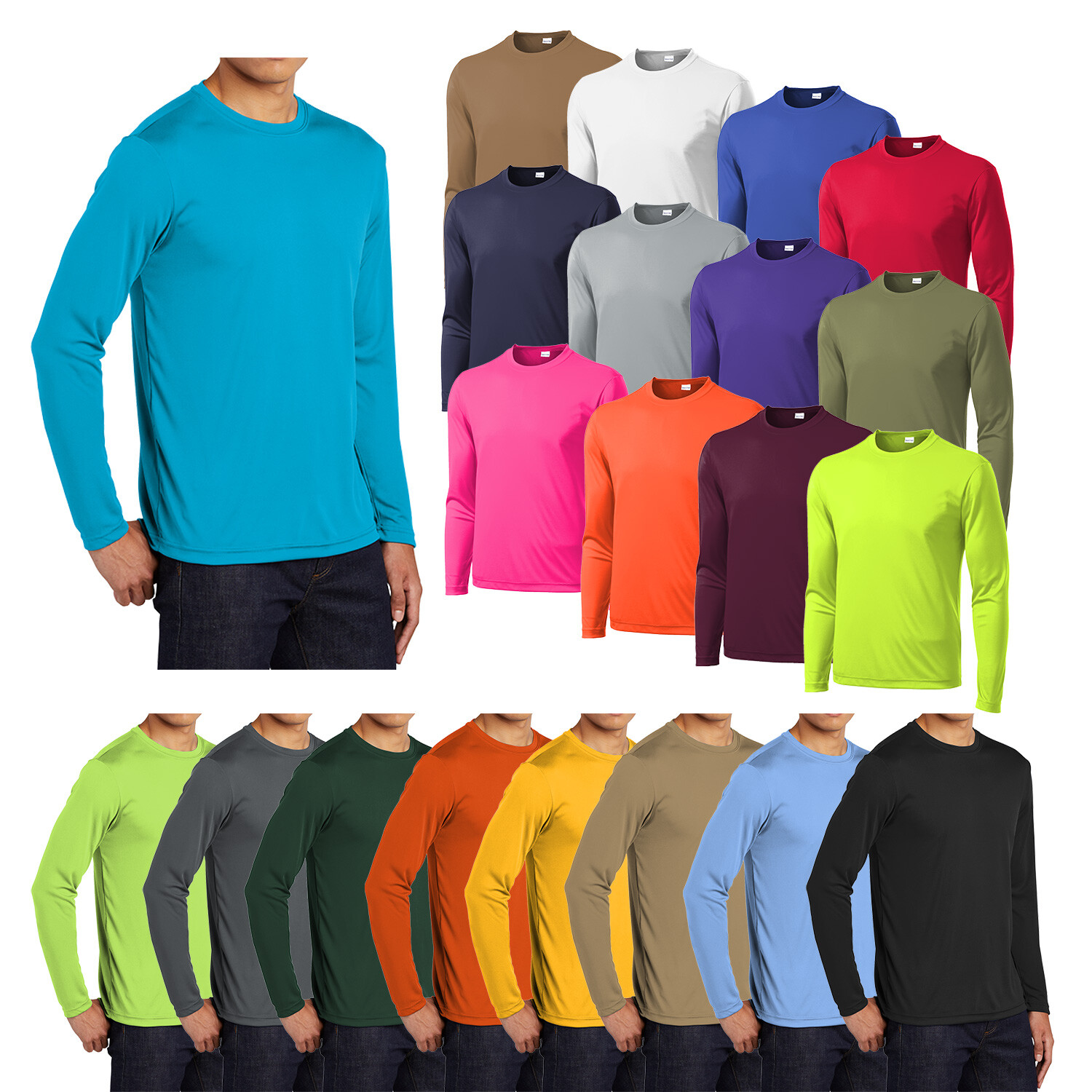 Sport-Tek Men&rsquo;s Long Sleeve Lightweight PosiCharge Competitor Tee
