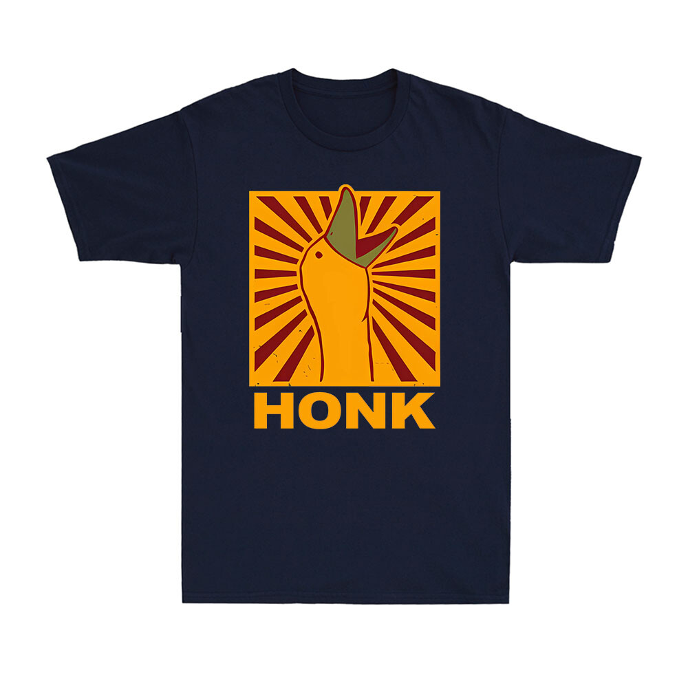 Honk Meme T-Shirt Triggered Goose Peace Was Never An Option Men&rsquo;s Cotton T-Shirt