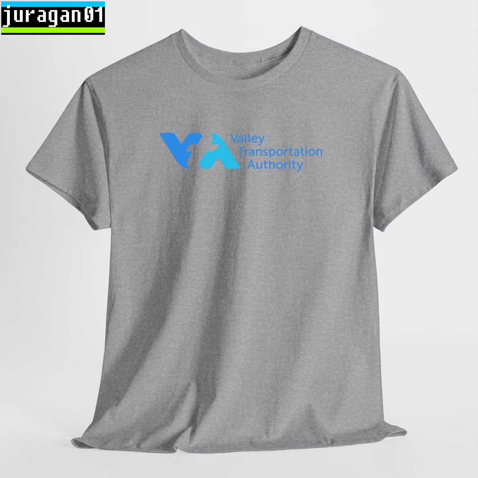 Santa Clara Valley Transportation Logo Black/Navy/Sport Grey/White/Red T-Shirt