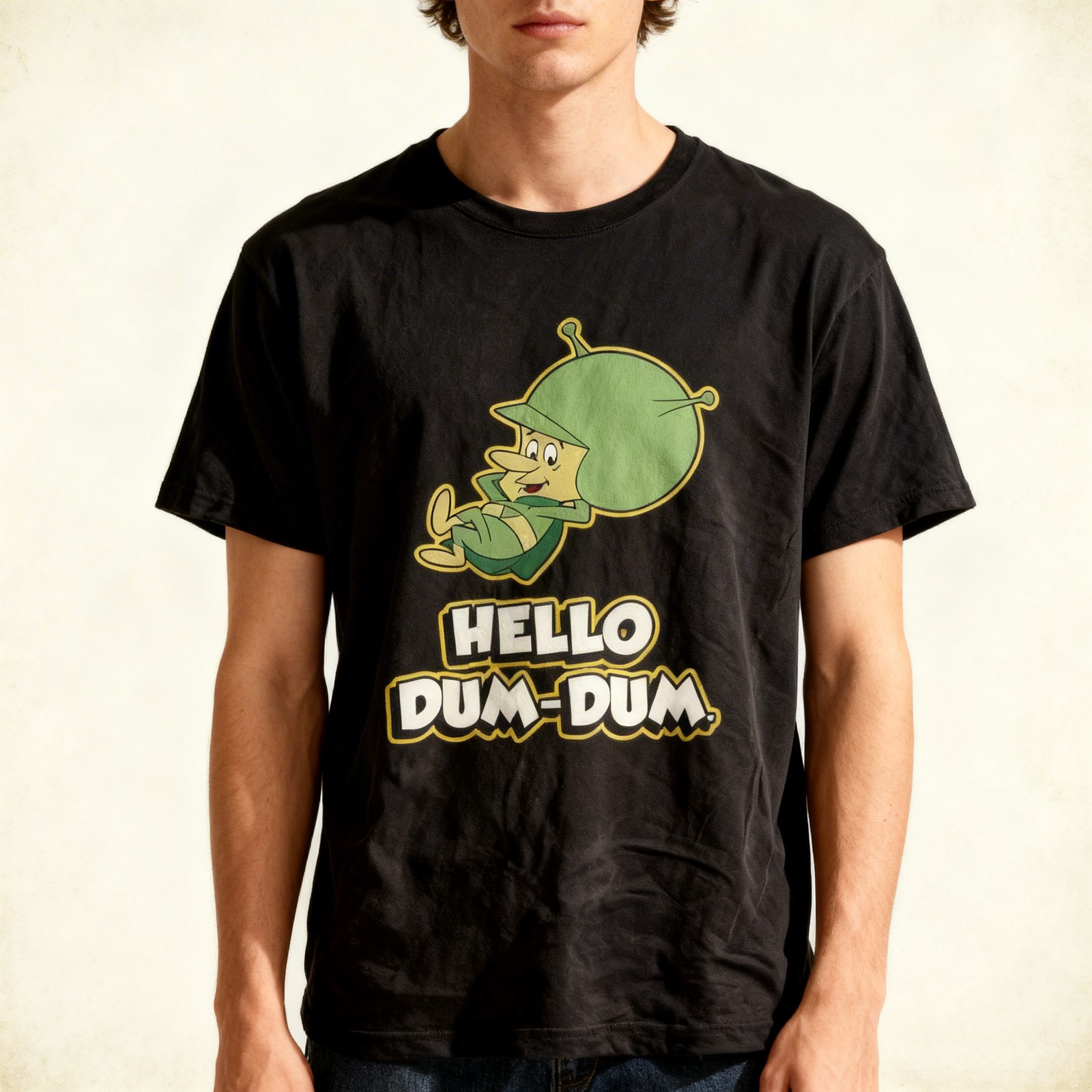 The Great Gazoo Hello Dum Dum Men&rsquo;s Black Size S-5XL