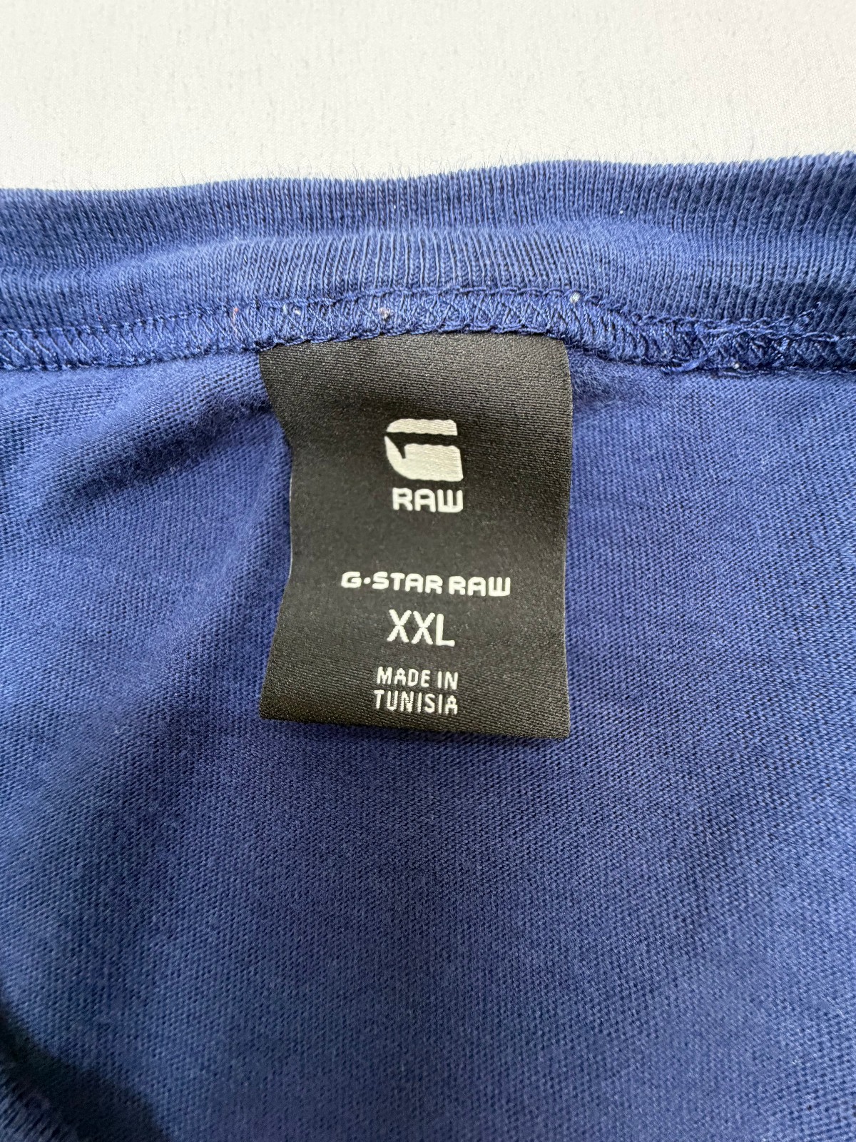 G-Raw Men&rsquo;s Graphic T-Shirt Crew Neck Short Sleeve Casual Size XXL Blue