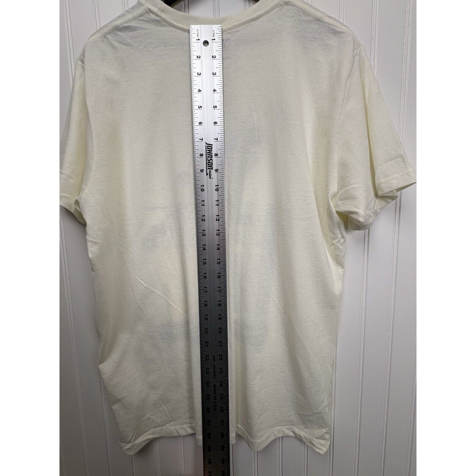 Old Navy Cream Short Sleeve Graphic Tee T-shirt Mens Large #69