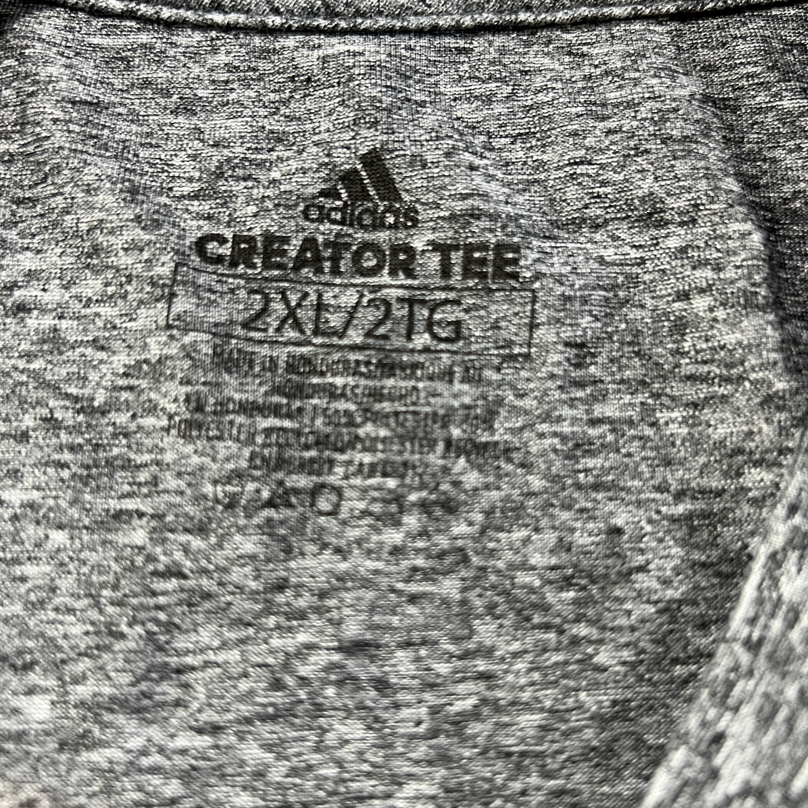Adidas Aeroready Creator Tee Montgomery Bowl Men&rsquo;s Size 2XL Solid Gray T-Shirt