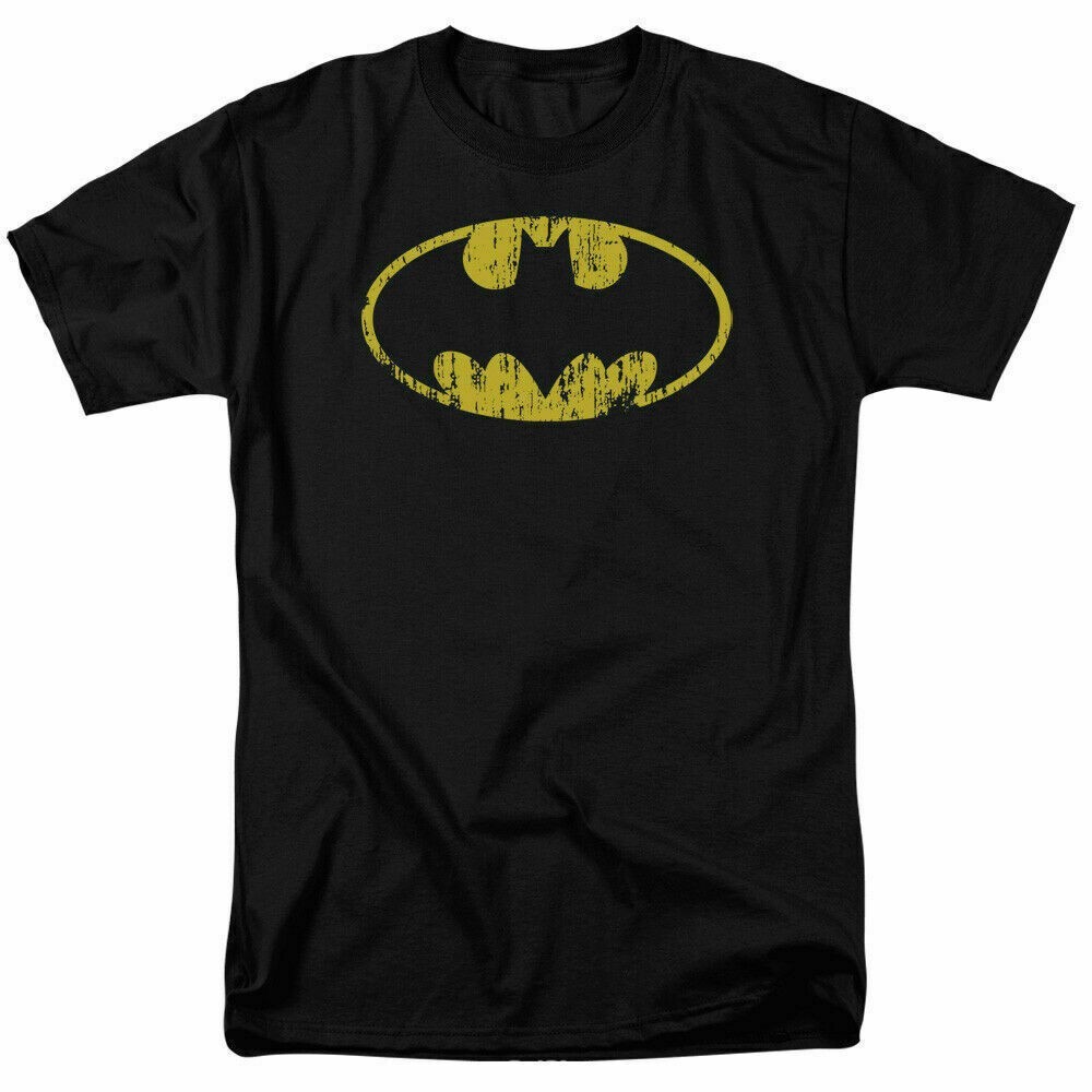 Batman Shirt Distressed Logo T-Shirt Merchandise Gifts Gear Womens Mens Apparel