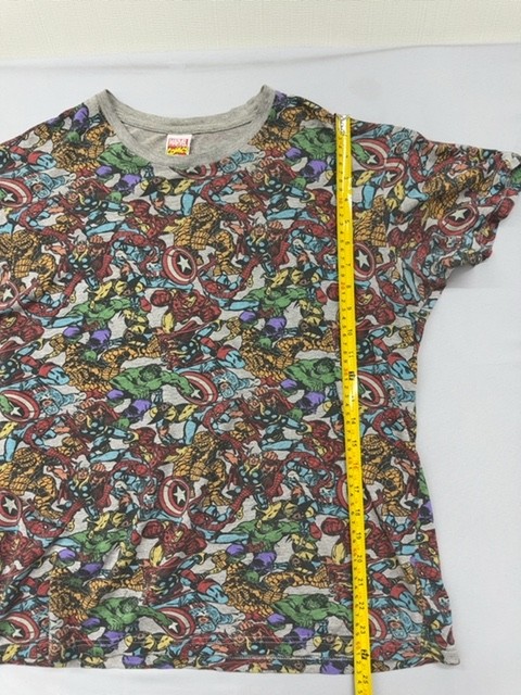Marvel Comics Multicolor All-Over Superhero T-Shirt Size M Men&rsquo;s Lot