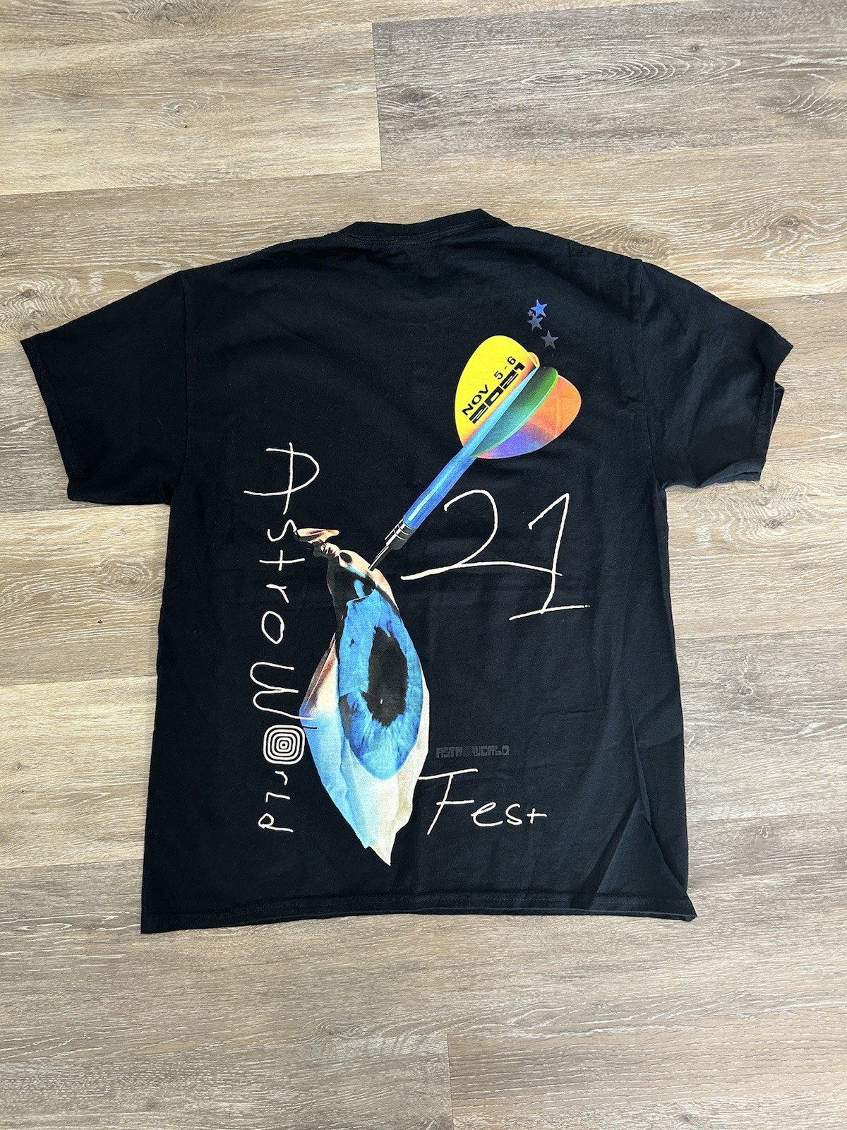Travis Scott Astroworld Fest 2021 Mouth shirt black size medium
