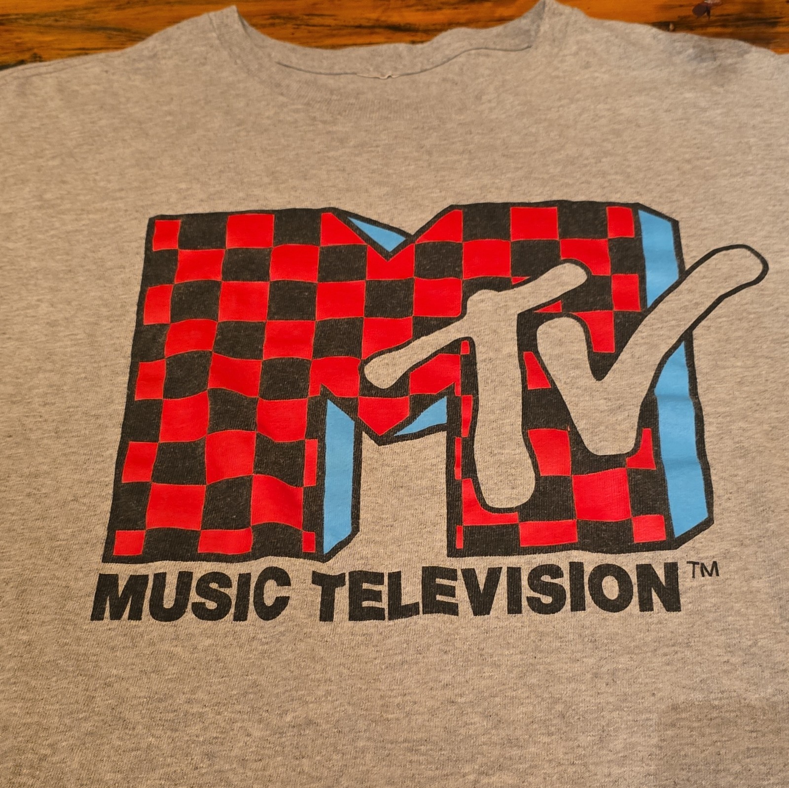 MTV Men&rsquo;s Gray Logo Graphic Crew Neck Short Sleeve T-Shirt Size 2XS