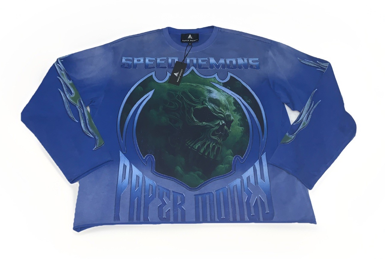 Paper Money Long sleeve T-Shirt Size Medium Oversized