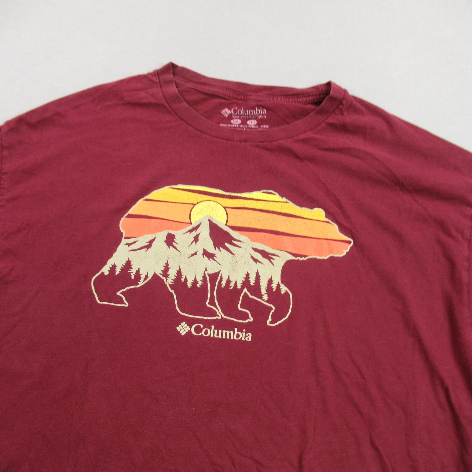 Columbia Shirt Mens 2XL Short Sleeve Crew Neck Stretch Lightweight Outdoors