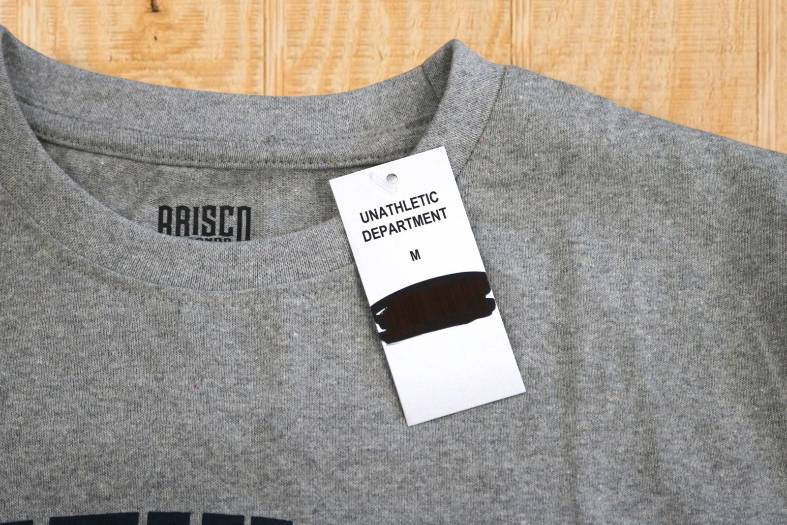 NWT! UNATHLETIC DEPARTMENT 1994 Brisco Brands Medium Heather Gray T-Shirt HUMOR