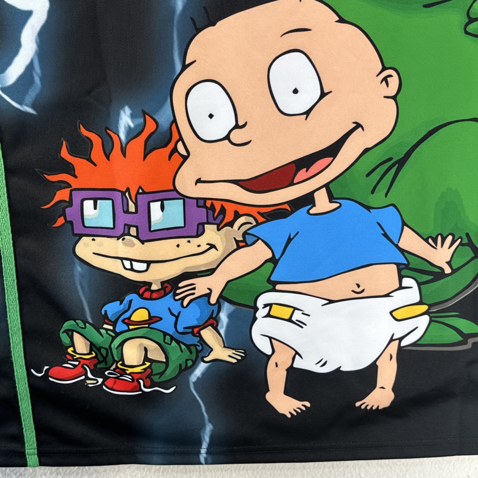 Rugrats Nickelodeon Men&rsquo;s 6XL Headgear Classics Reptar Embroidered Jersey NWT