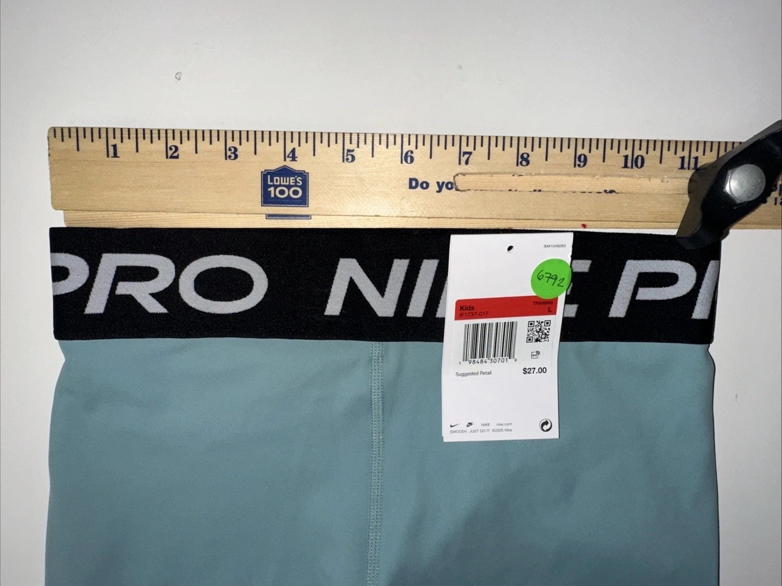 NWT Nike Pro Girls Large 3&Prime; Cannon Dri-Fit Training Shorts $27 IF1713-017