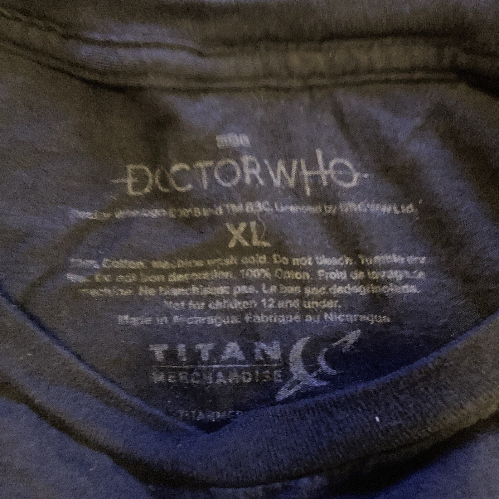 Doctor Who BBC 2018 Black T-shirt Size XL Titan Sunset w/ Silhouette
