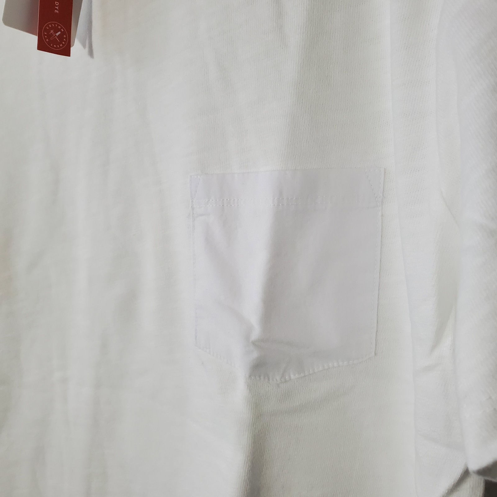 Marine Layer Shirt Slub Pocket Shirt Mens Large Antique Cream White Tee NWT