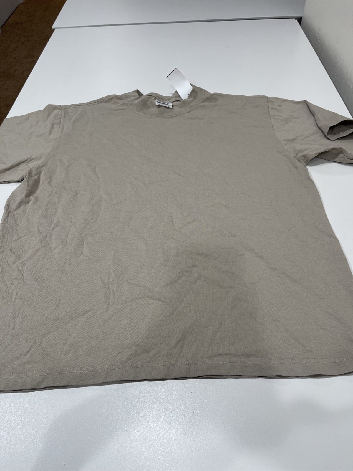 Shaka Wear Max Heavyweight Garment Dye Beige T-Shirt M