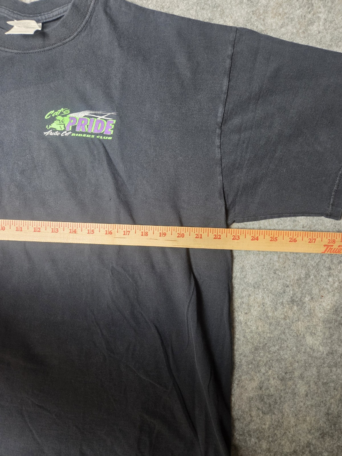 VTG XL Arcticwear Arctic Cat Pride Riders Club Snowmobile Black T-shirt