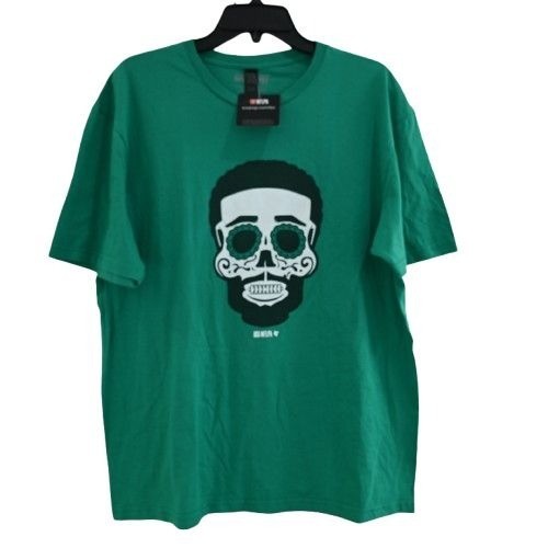 NEW Breaking T Men&rsquo;s Darius Slay Sugar Skull SS T-Shirt Green Sz L NFLPA Footbal