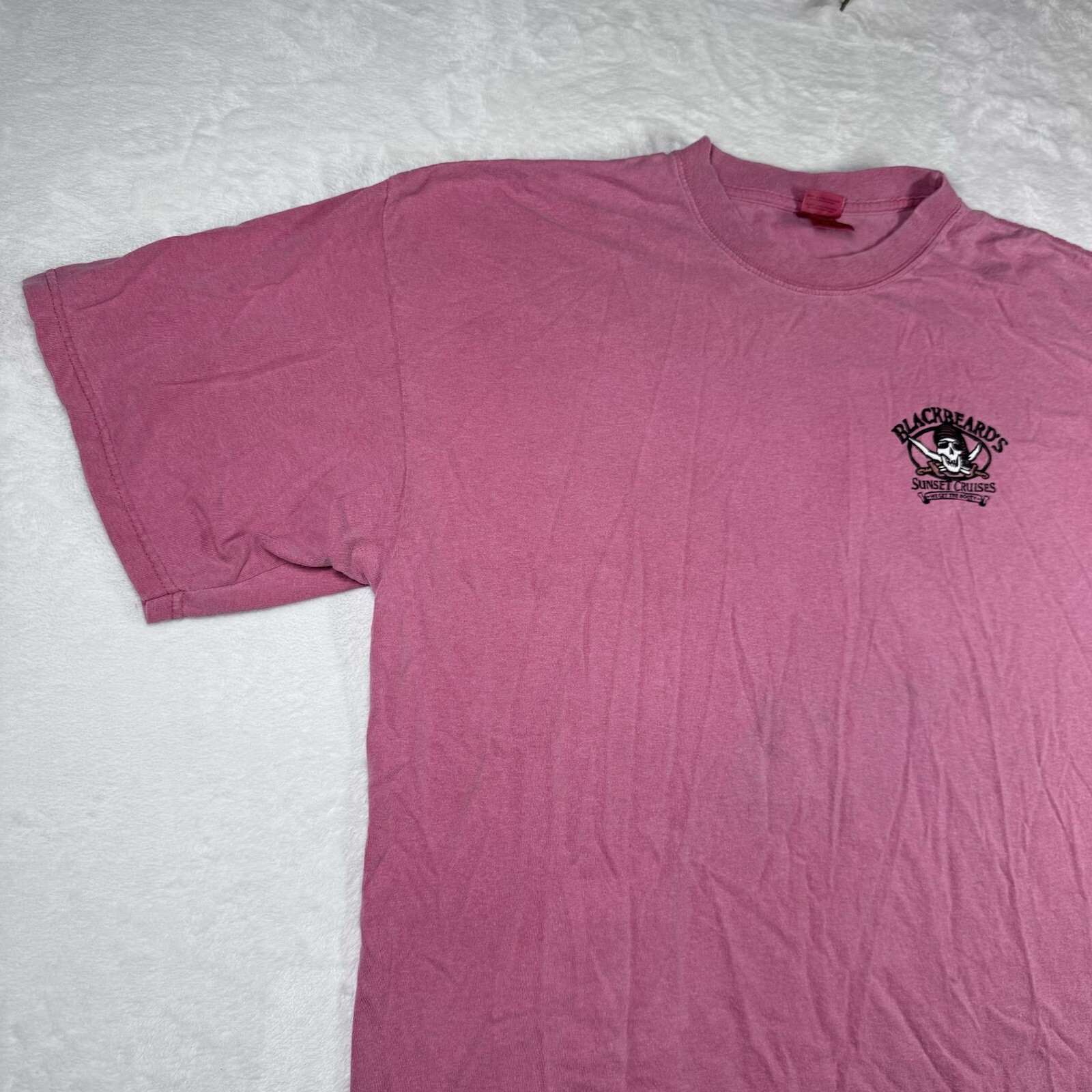 VTG BlackBeards Sunset Cruises Cozumel Mexico Mens XXL Red T Shirt