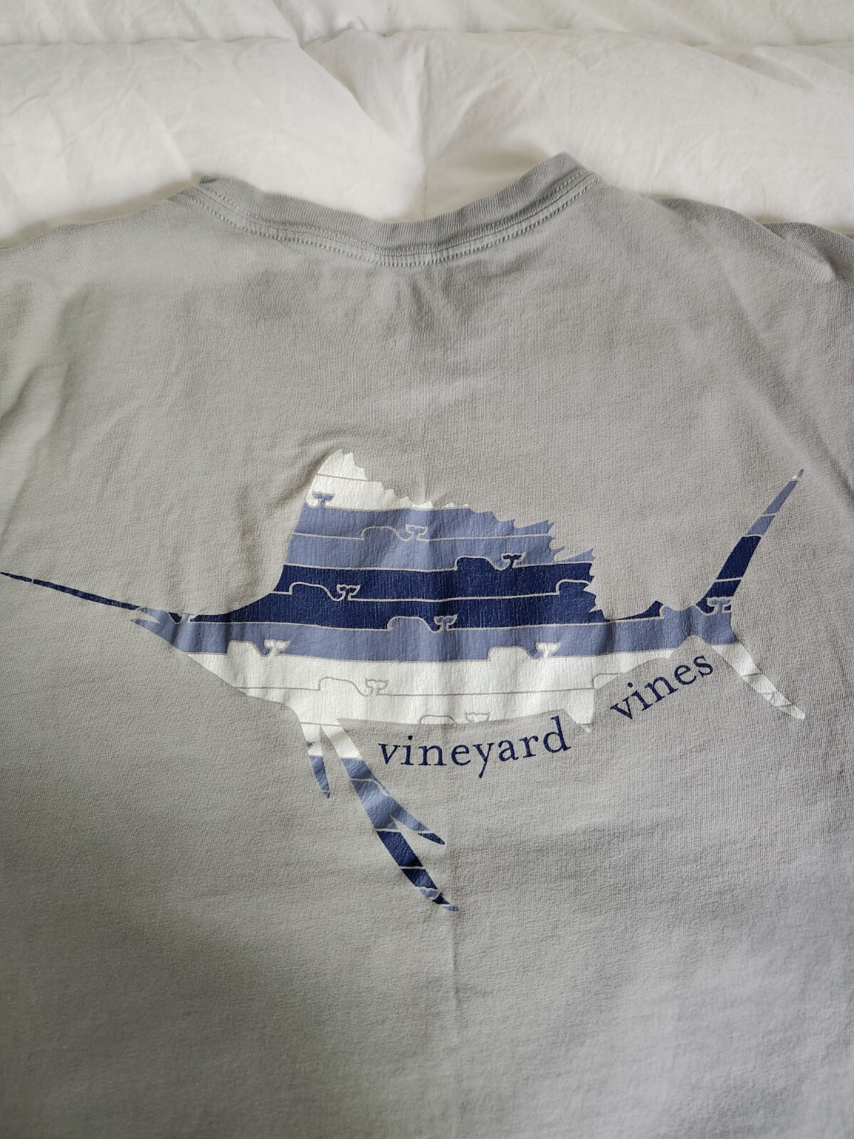 Vineyard Vines Men SS Whale Pocket Crew Tee T-Shirt « SAILFISH WHALE LINE » sz XS