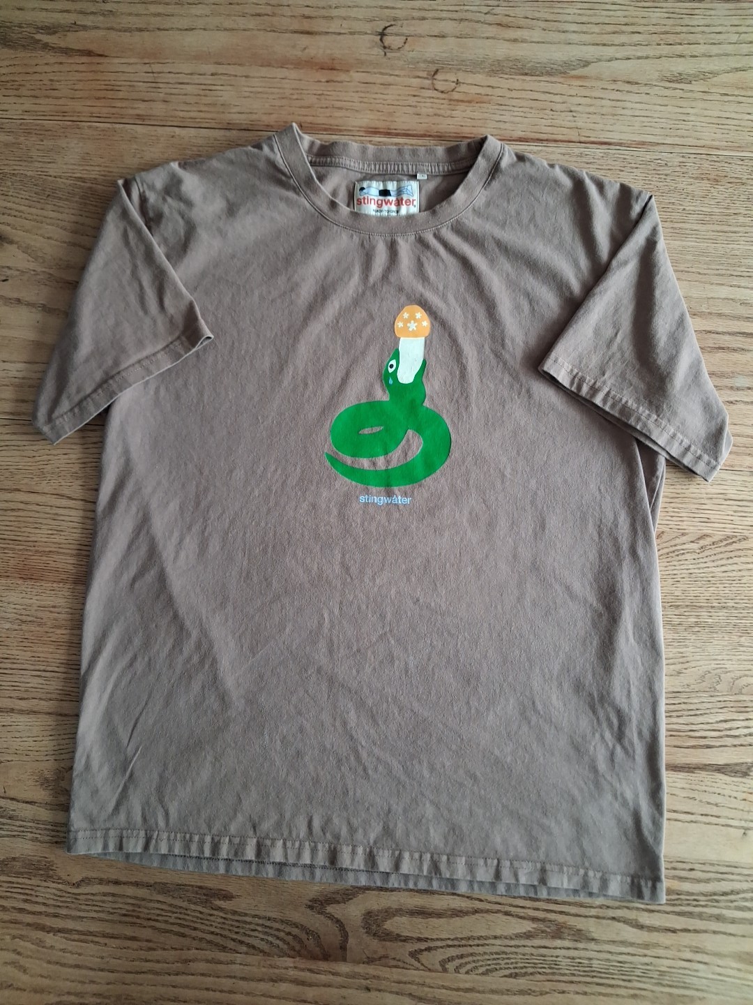 Stingwater Groeing Snake Tee Light Brown Mens Sz Large 2021
