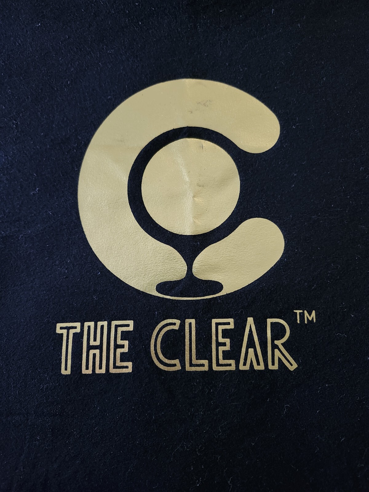 New Medium The Clear Cannabis Brand Tshirt Unisex Soft Fabric With Gold Accents