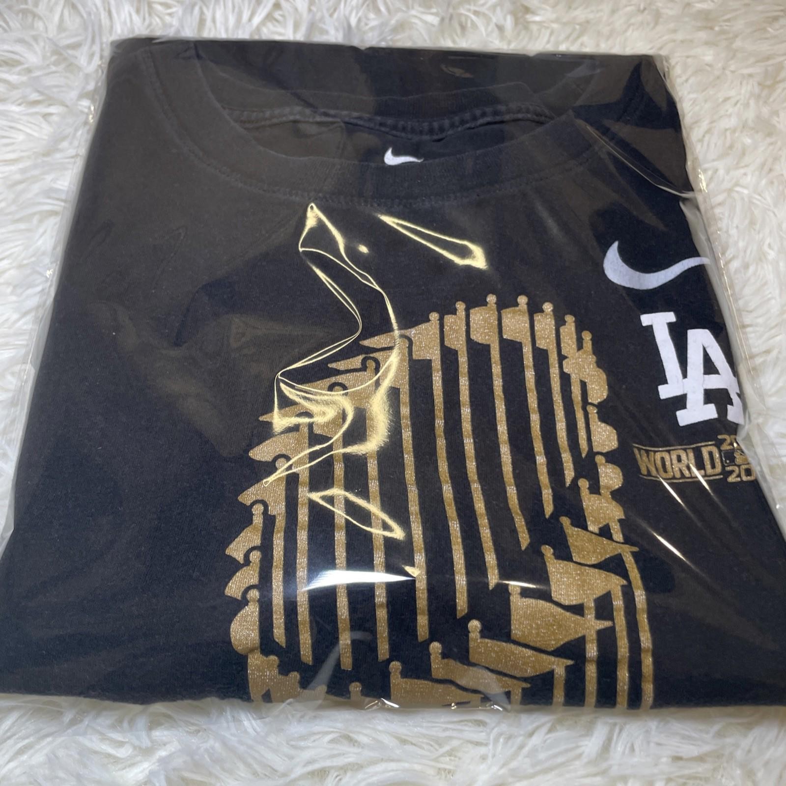 Nike Los Angeles Dodgers T Shirt XXL Black 2020 Championship World Series Tee
