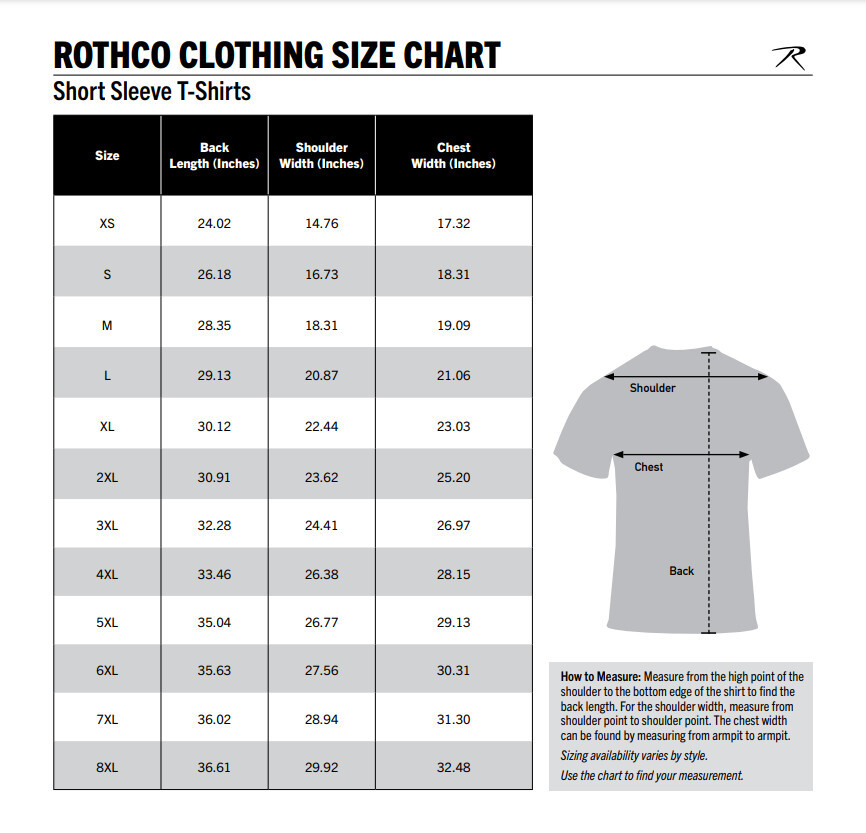 Rothco Full Comfort Fit T-Shirt Lightweight Poly/Cotton Men&rsquo;s Tee