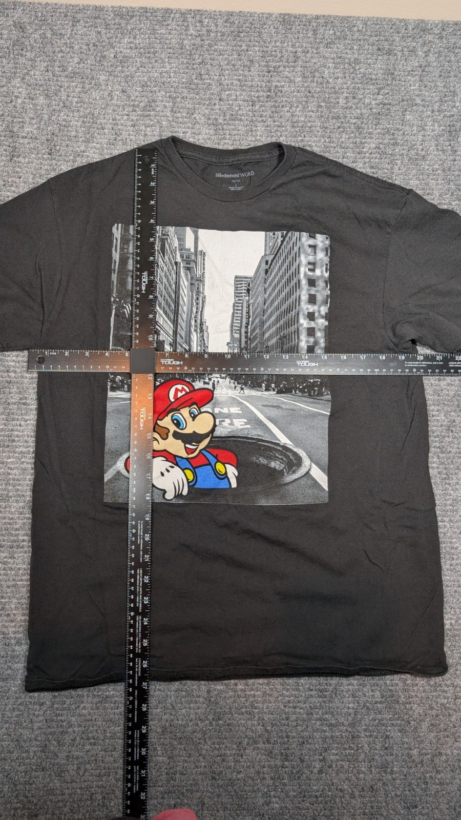 Super Mario Street Manhole Pop Up T-Shirt Men&rsquo;s L – From Nintendo New York