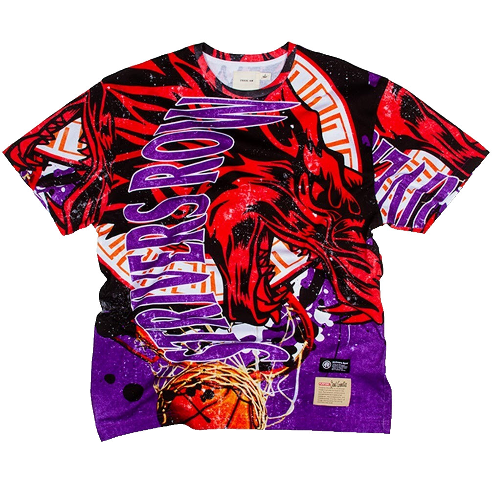 Strivers Row L Men&rsquo;s T-Shirt Purple Orange White Red Wolf Streetwear Style NWT