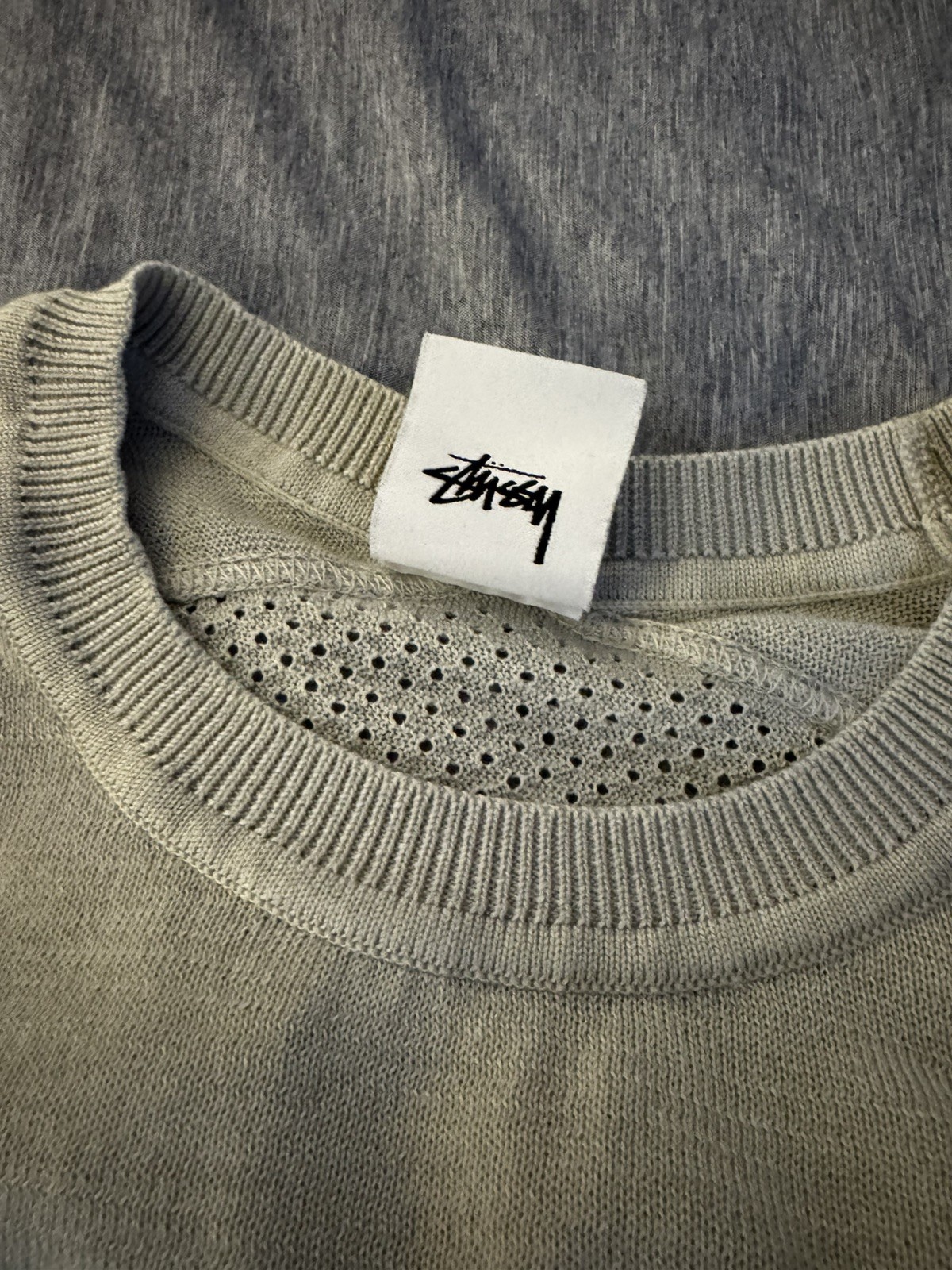 Nike x Stussy Long-Sleeve Knit Jersey &lsquo;Light Bone’ Size XS