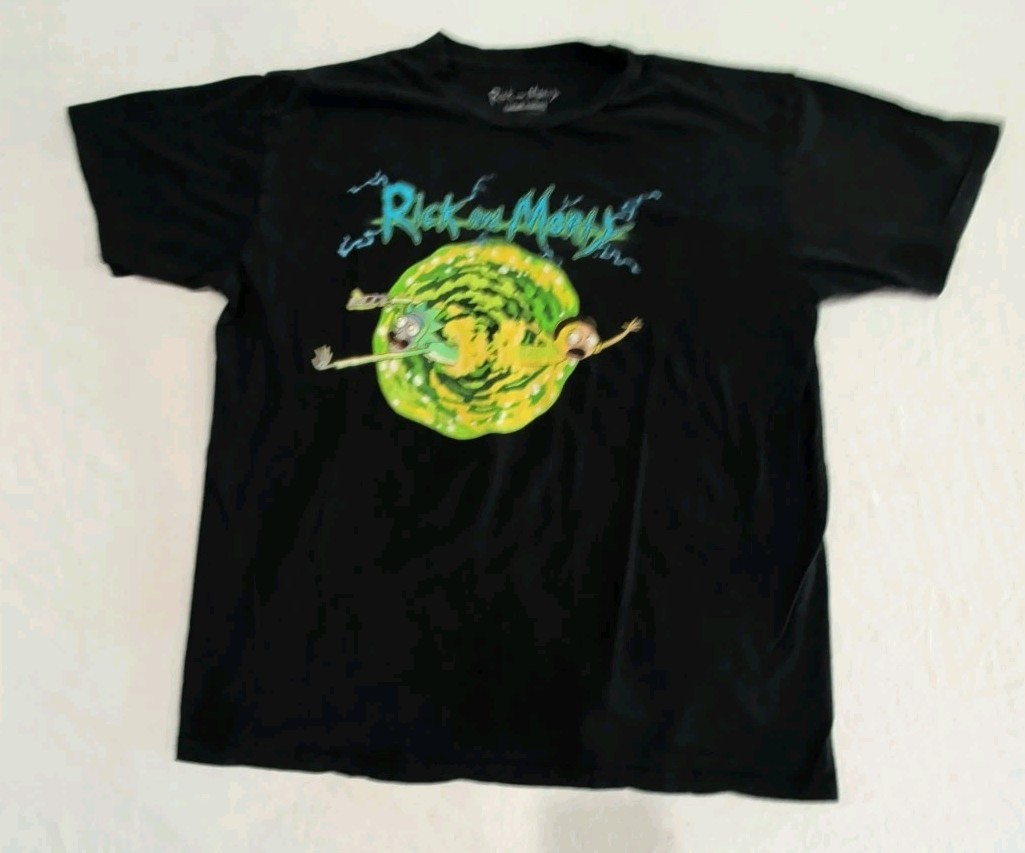 Rick and Morty Sucked into Portal – Adult Swim Official T-Shirt Adult Size XL