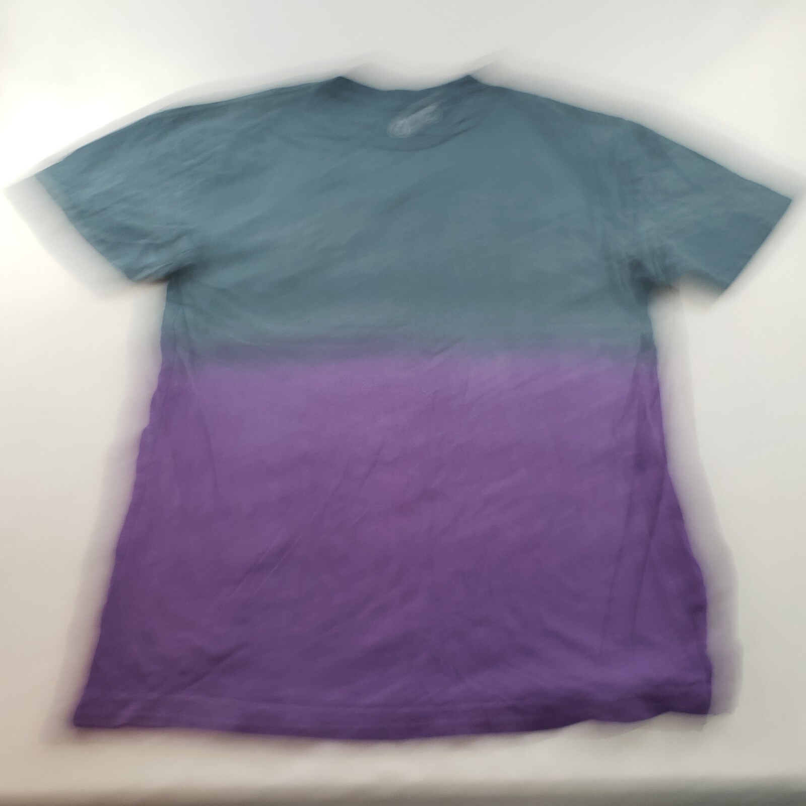 Hybrid Tees Tie Dye 2 Tone Purple Gray T Shirt Soft Comfy Men XL