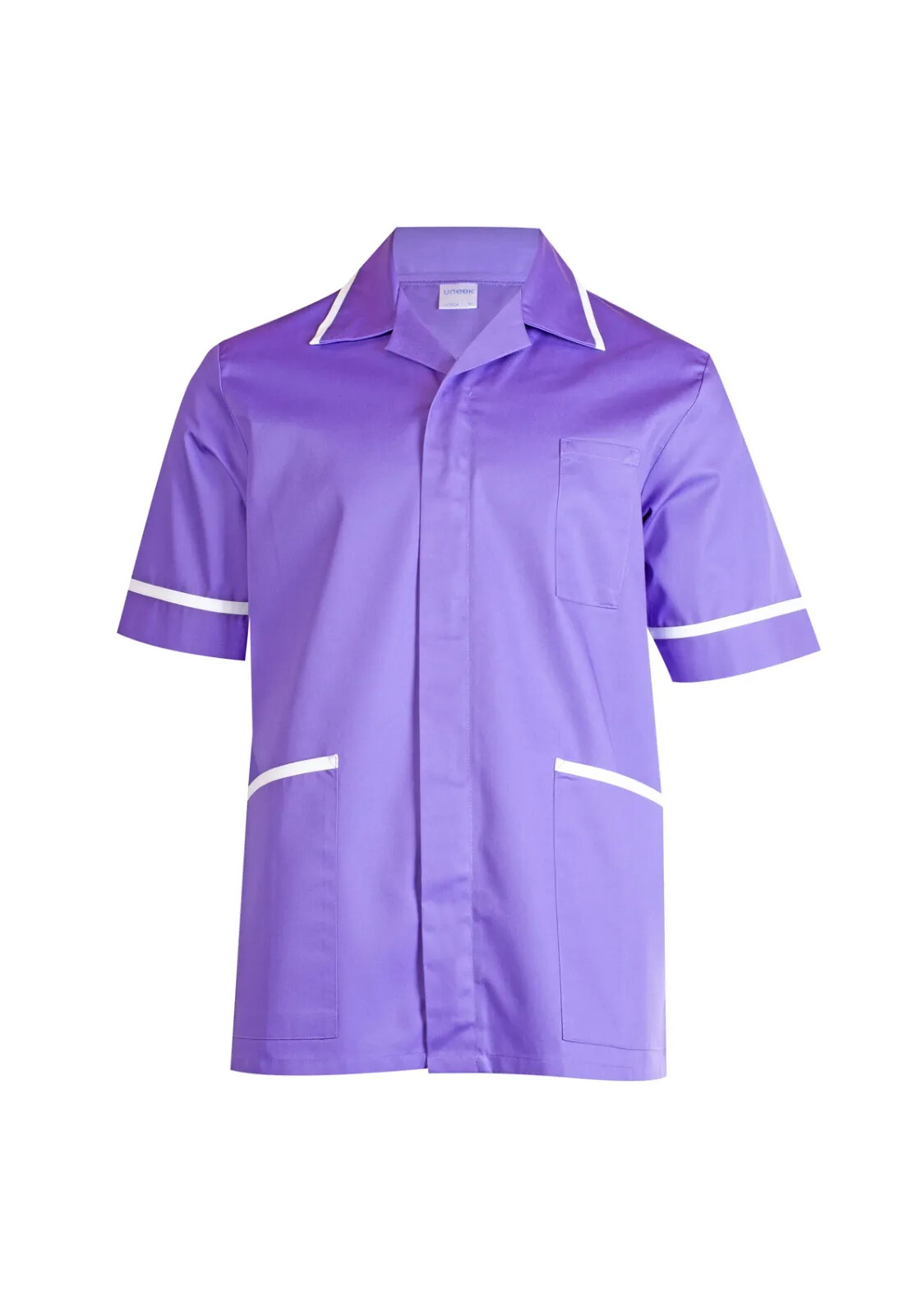 Mens Premium Tunic Uneek Healthcare Hospital Nurse Salon Spa Barbers Plain UC924
