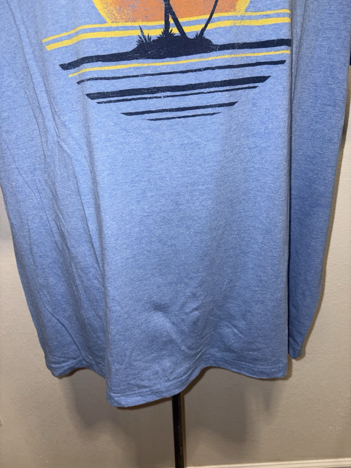 Sonoma Sunset Palm Tree Print Short Sleeve Crew Neck T Shirt Men XL Top