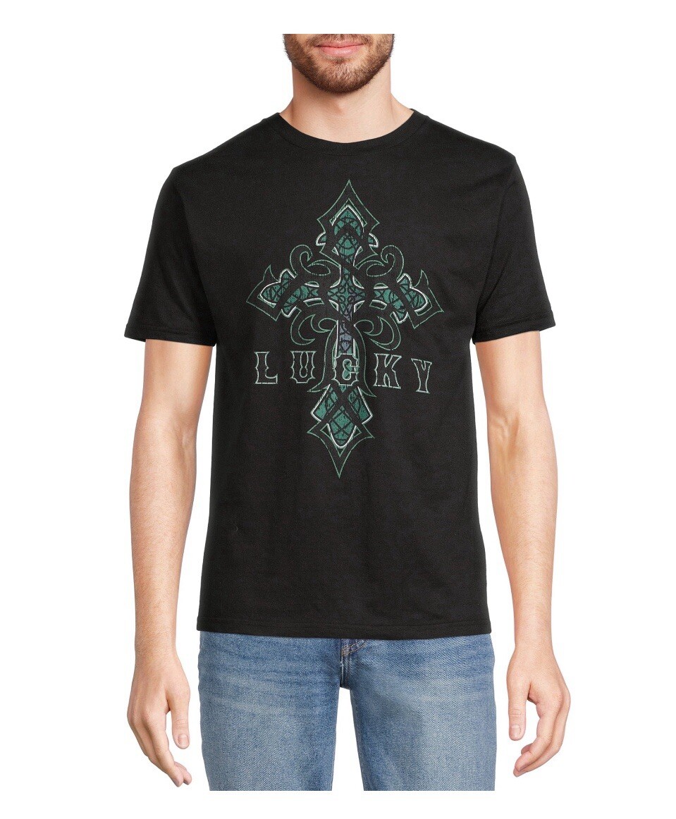St Patrick’s Day Men’s Size XS CELTIC CROSS Graphic Tee Shirt T-Shirt Irish ☘️