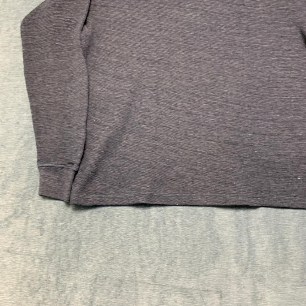 Lee Thermal Shirt Mens Large Charcoal Gray Waffle Knit Regular Fit Side Slit