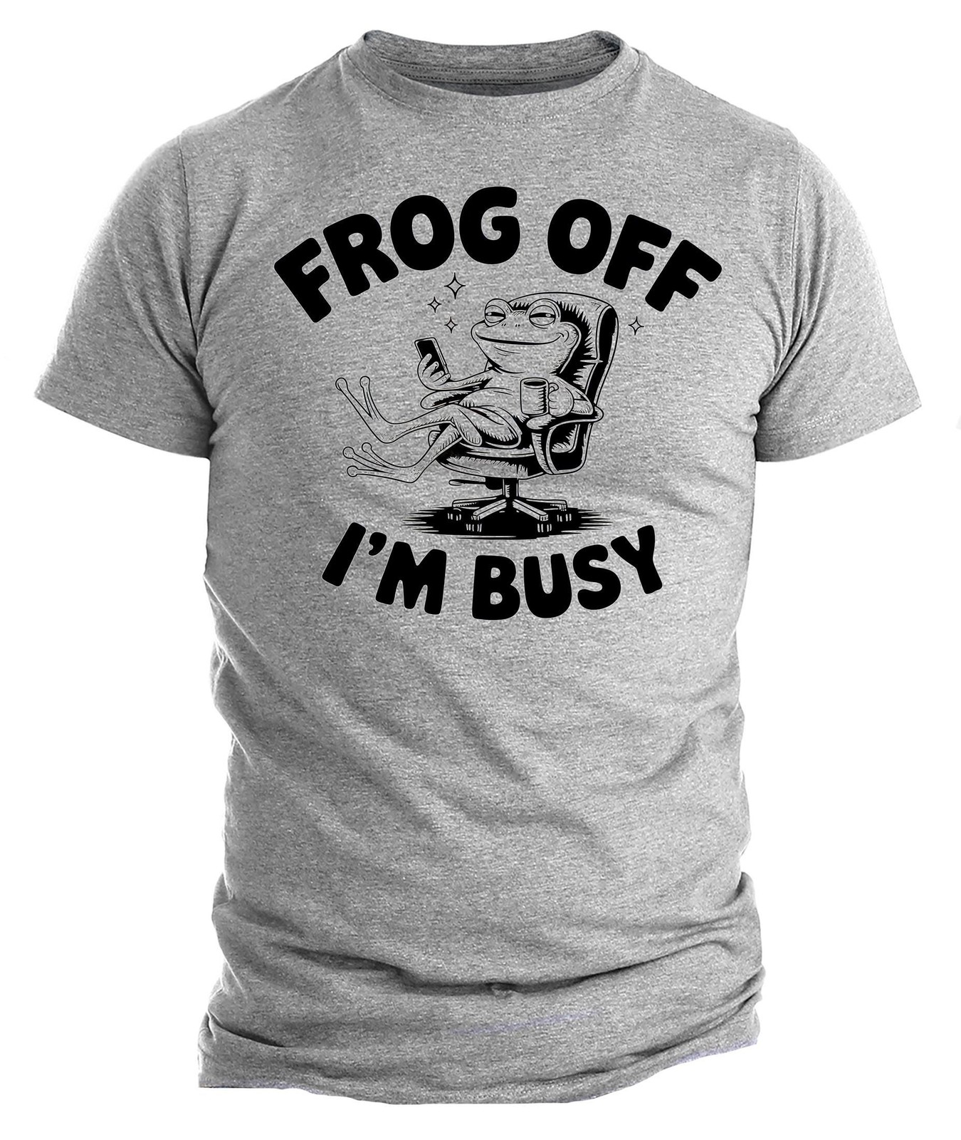 Frog Off I’m Busy Shirt, Funny Frog T-Shirt, Work From Home Shirt, Introvert