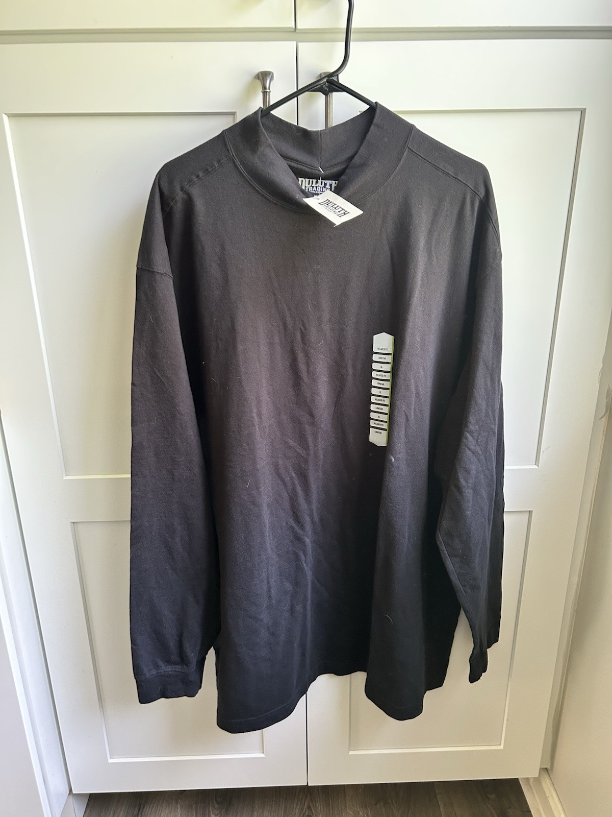 Duluth Trading Co. Men&rsquo;s XL Black Long Sleeve Crew Neck Longtail Relaxed Tee