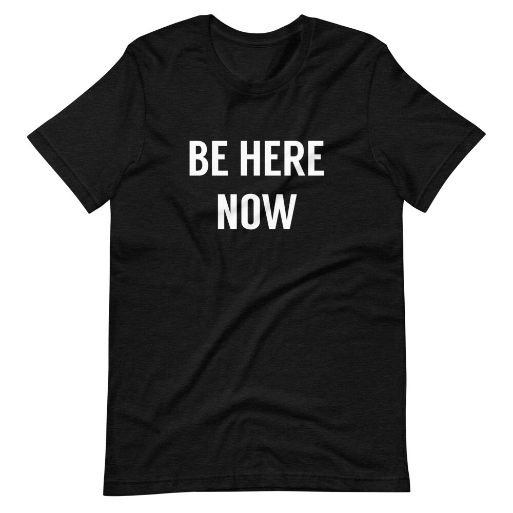 Be Here Now T-Shirt, Classic Rock, George Harrison, Yoga, Zen, Ram Dass, peace