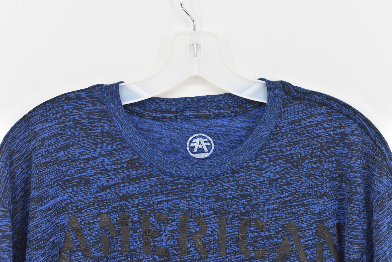 Mens American Fighter Fairbanks Graphic T-shirt, Blue, XL